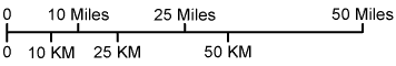 Missouri map scale of miles